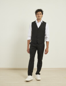 470699 CHALECO VESTIR HARRINGTON LABEL Negro