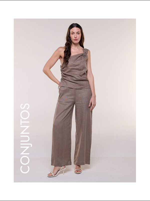 H4 - conjuntos - lino - blusas y pantalones - sets