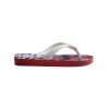 Sandalias Havaianas Kids Disney Niños Blaco/rojo