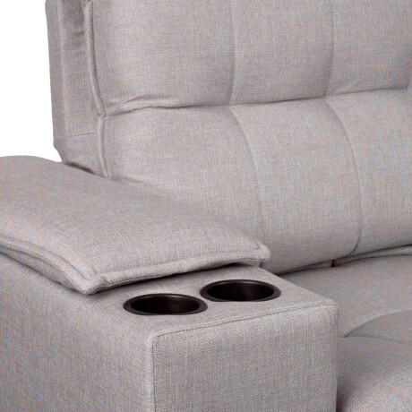 SOFA RETRACTIL 3 CUERPOS TELA GRIS ATLANTA GRIS OSC