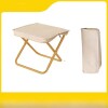 Silla Taburete Plegable Portátil BEIGE