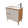 Mueble de baño de pie Danubio Nude 80 cm mesada granito con lavatorio incorporado Mueble De Baño De Pie Danubio Nude 80 Cm Mesada Granito Con Lavatorio Incorporado