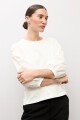 Remera mangas abullonadas blanco