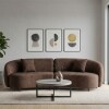 SOFA 4 PUESTOS 2PZS CURVED MARRÓN 400738 Unica