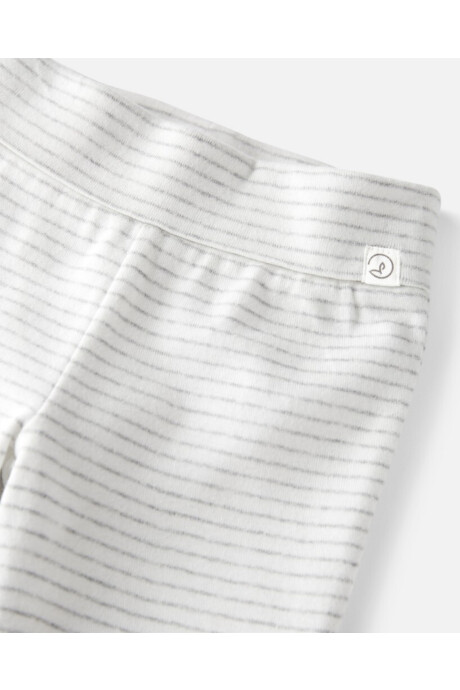 Pack dos pantalones de algodón orgánico, grises Sin color