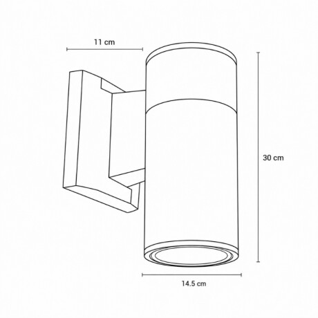AEUC10XG Luminaria de Exterior Unidireccional Gris XG