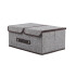 Caja Organizadora Plegable Ropa Doble Compartimiento X 6 Color Gris y Blanco