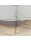 Sábana ajustable DAGNY 1 Plaza 90x200x35 gris claro Sábana ajustable DAGNY 1 Plaza 90x200x35 gris claro