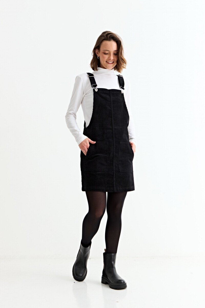 Jumper de pana corta NEGRO