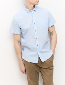 012725 CAMISA COTTON WILL Azul