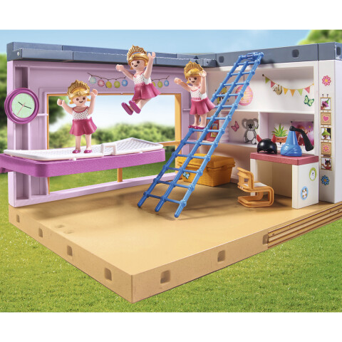 Dormitorio Infantil con Sala de Juegos Playmobil 97 Piezas U