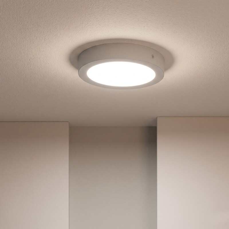 PLRA018 Panel LED Redondo de Adosar 18W Luz Cálida