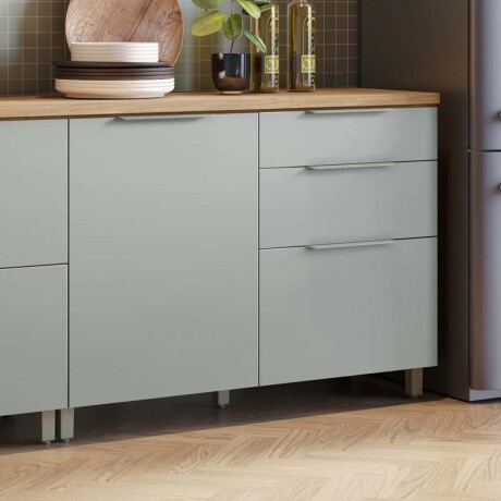 BAJO MESADA 120 CM MDF GRIS BERNA