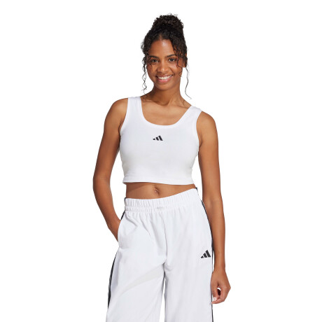 Top de Mujer Adidas Essentials Small Logo Blanco
