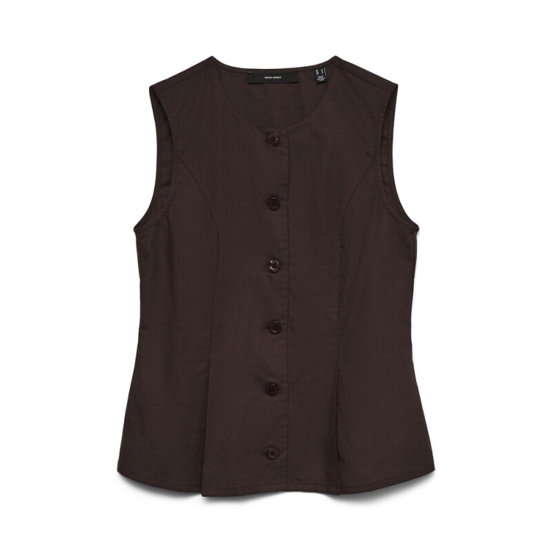 VMSELMA WAISTCOAT WVN NOOS Chocolate Torte