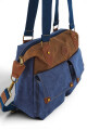 Morral de lona vintage Azul