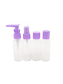 RECIPIENTES PARA VIAJE 4 PCS VIOLETA