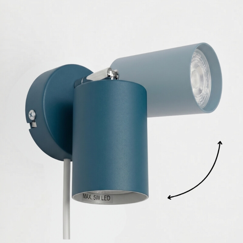 ARTEFACTO BOLD DE ADOSAR ORIENTABLE Luminaria de Pared Bold Azul