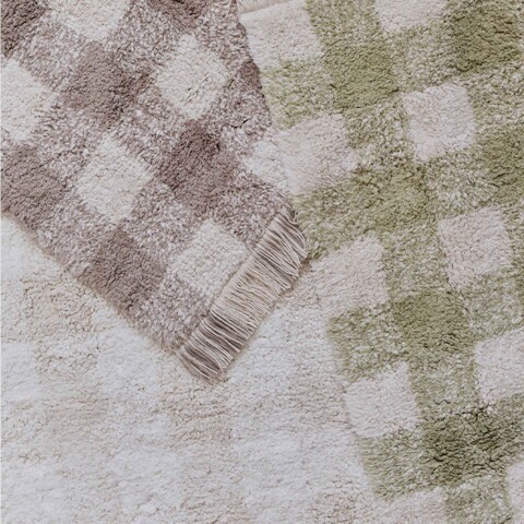 Alfombra Vichy Ivory
