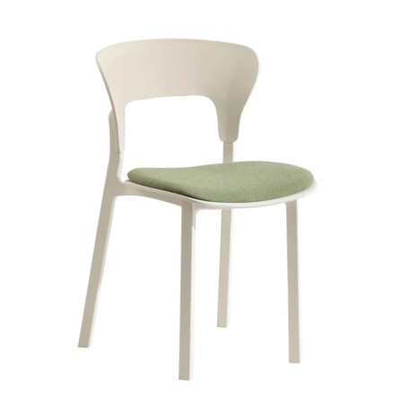 SILLA DE COMEDOR POLIPROPILENO NÓRDICA TAPIZADA