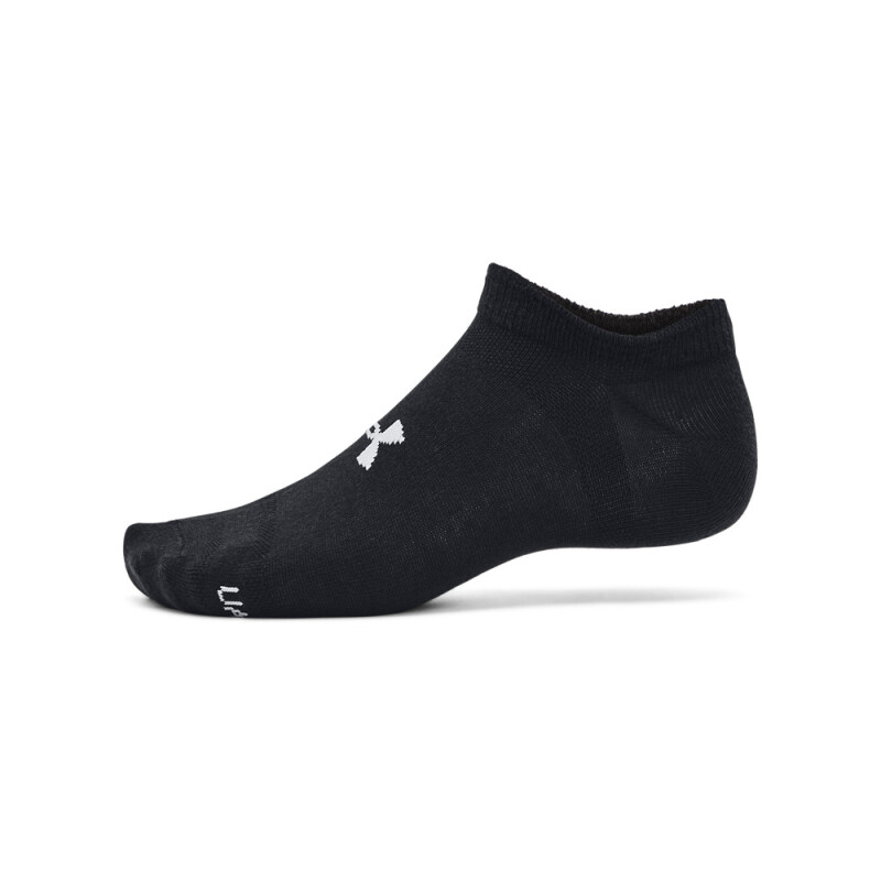 UA Essential No Show 6pk-WHT BLK-002
