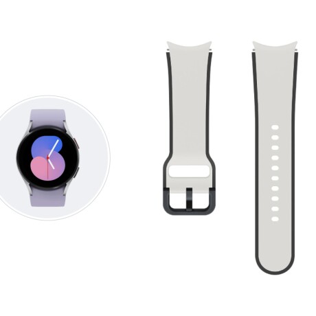 Correa Samsung Sport Band Dos Tonos (M/L) para Galaxy Watch5 y Watch5 Pro Gray