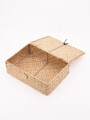 CAJA TEJIDA CON TAPA NATURAL