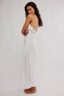 VESTIDO MIDI PETAL PARTY Marfil