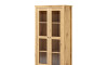 Cristalero 2 Puertas 1 Cajón Material Natural - Mari Miel