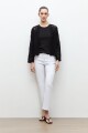 Chaqueta tejida crochet negro