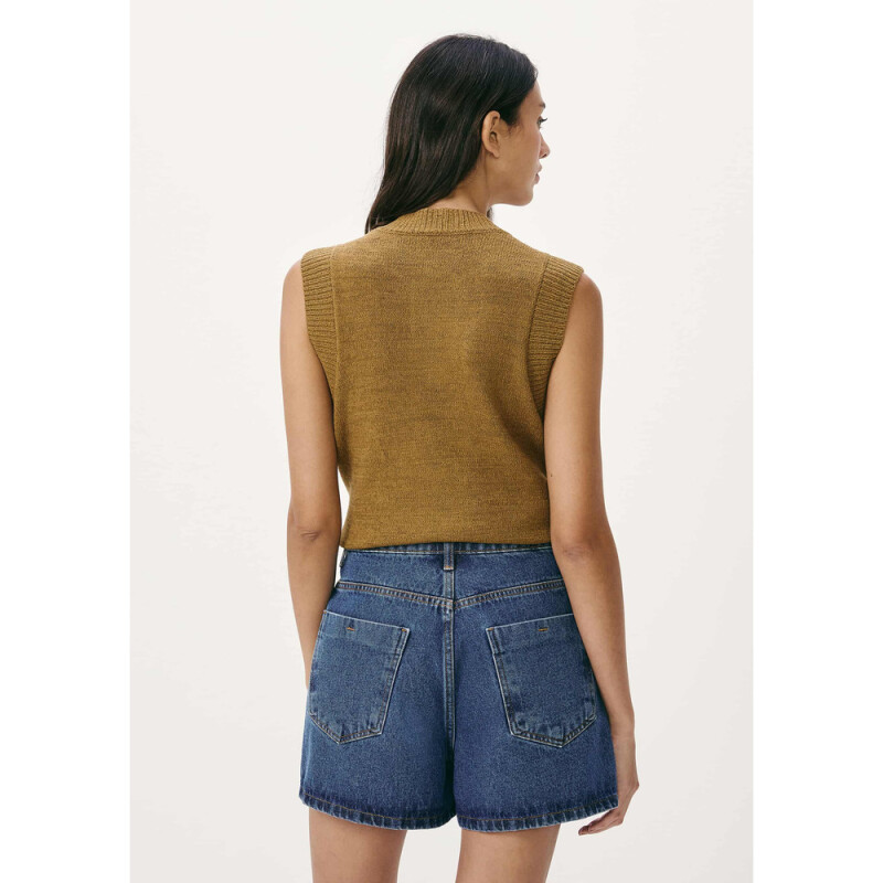 SHORTS FEM AZUL MEDIO