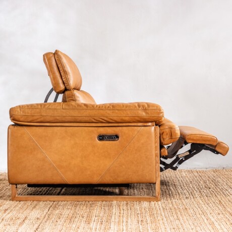 Sillón Reclinable Cuero Veneto Camel U