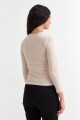 Remera m/l cuello a la base BEIGE