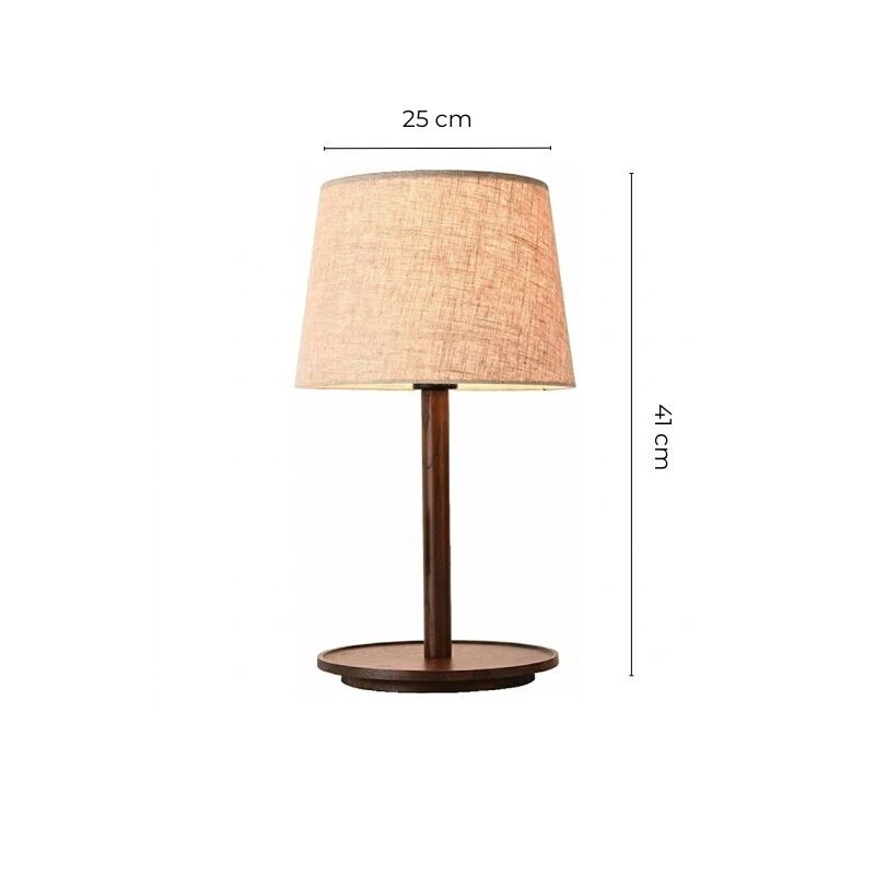 AMDH014 Lámpara De Mesa Havana Marrón Nuez