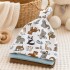 Set X3 Gorros para Bebé 100% Algodón con Nudo Celeste 1