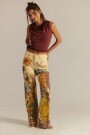 PANTALON RECTO ESTAMPADO Amarillo