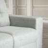 SOFA 2 CUERPOS - TAPIZADO TELA GRIS CLARO SOFA 2 CUERPOS - TAPIZADO TELA GRIS CLARO