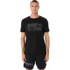 Polo Training Asics Hex Graphic Cotton Blend Tee Hombre Performance Black