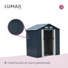 Caseta Galpon Jardin Lumax meridan Gris Oscuro 196x131x204 Caseta Galpon Jardin Lumax meridan Gris Oscuro 196x131x204