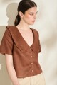 BLUSA BOSQUE Chocolate