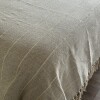 Manta para sillón y cama algodón Rayas Greige 180 x 130 cm