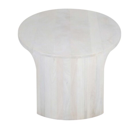 MESA RATONA MADERA BLANCO OVAL
