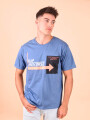 REMERA REVERSE AZUL.