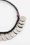 Collar Metal Coins Negro