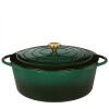 OLLA OVAL HIERRO 35CM VERDE OSCURO OLLA OVAL HIERRO 35CM VERDE OSCURO