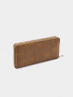 Cartera Con Grabado Animal L camel