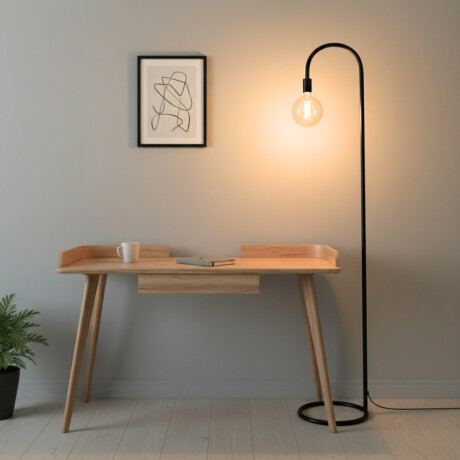 DECORATIVO DE PIE NUR Luminaria de Pie Nur Negra
