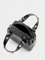 Bolso Tote Con Esferas negro