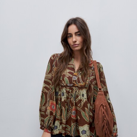 BLUSA FARA Chocolate