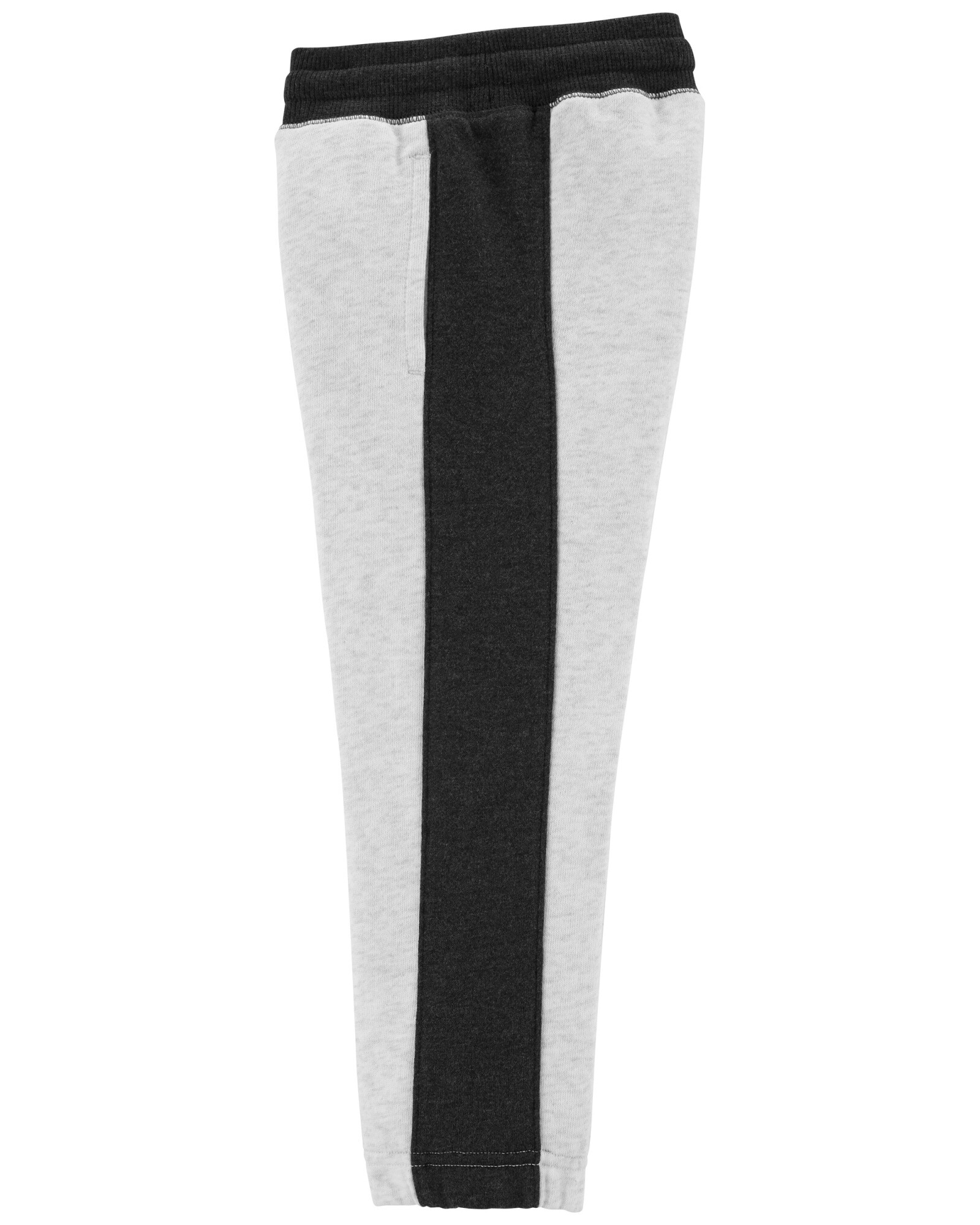 Pantalón de algodón con franja lateral Sin color